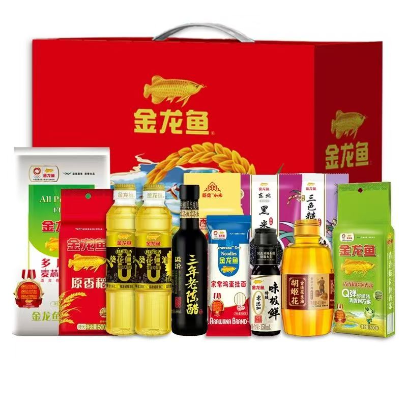 金龙鱼大礼包米面粮油组合套装C款    3200g+1900ml